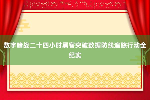 数字暗战二十四小时黑客突破数据防线追踪行动全纪实