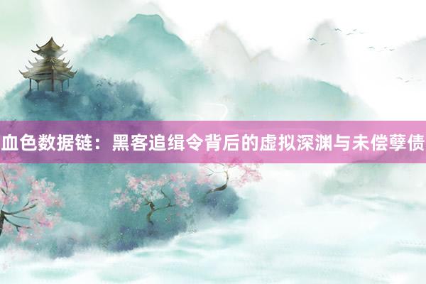 血色数据链：黑客追缉令背后的虚拟深渊与未偿孽债